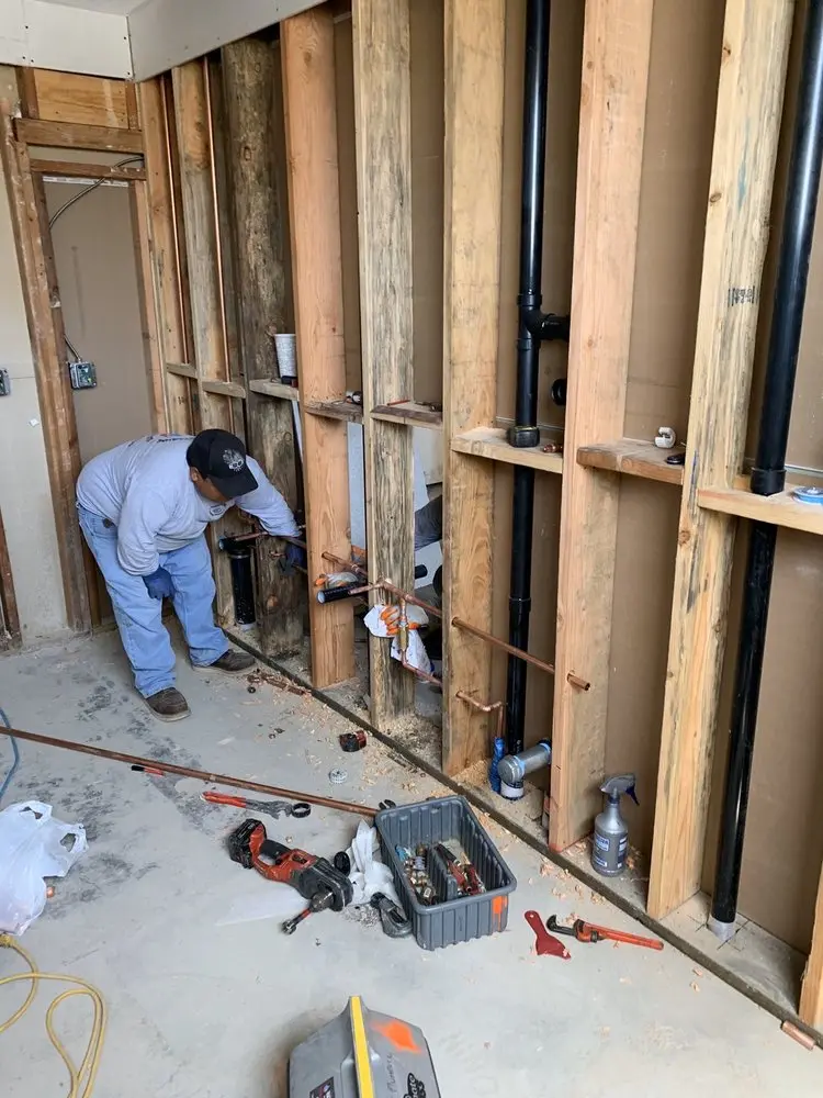Commercial rough-in plumbing for Gas Line Repair in Gardiner